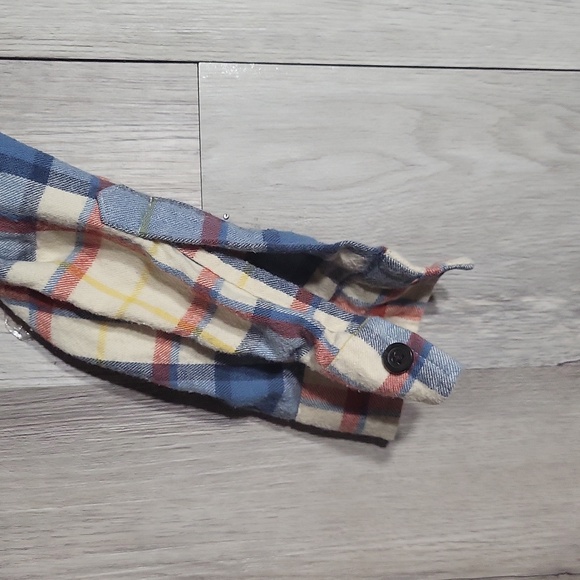 LL Bean Womens XS Reg Scotch Plaid Icon Shirt Flannel Quarter Zip Cotton Outdoor - Picture 6 of 12